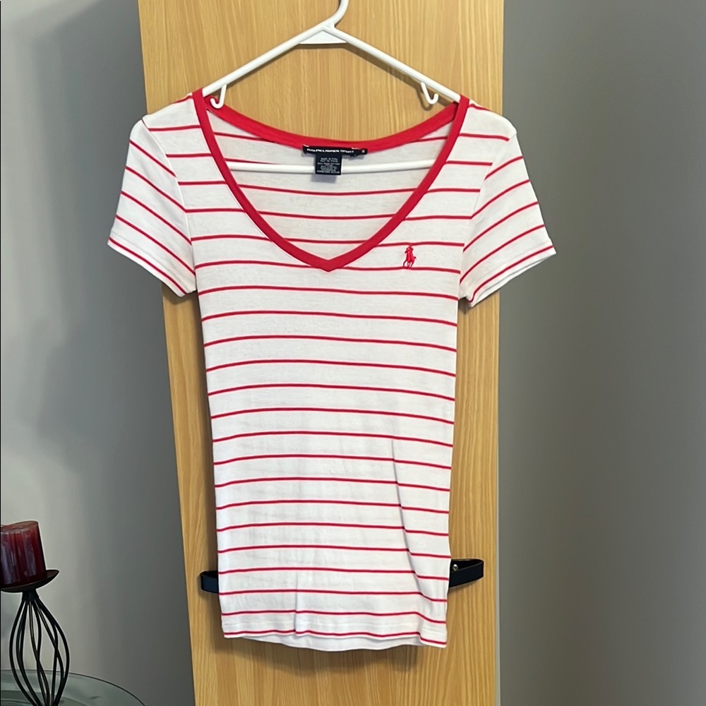 Pink and white Ralph Lauren sport small